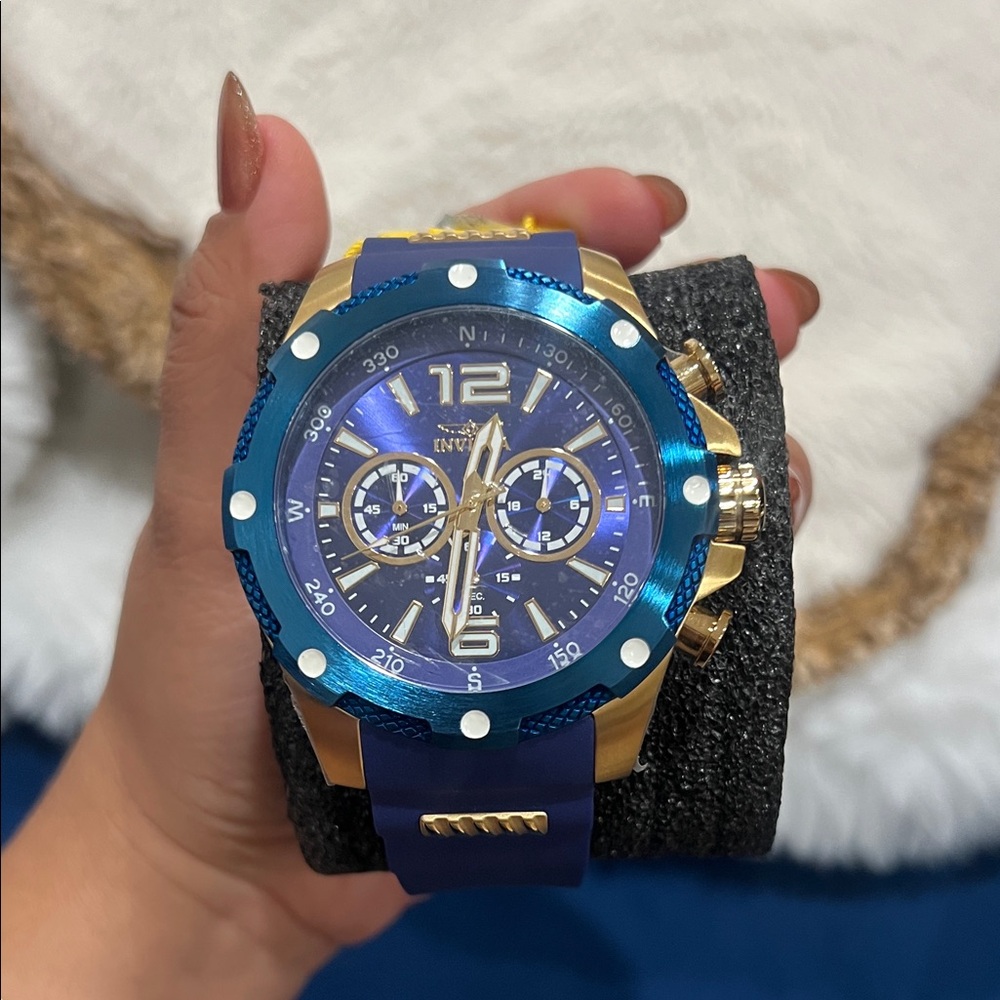 Invicta Gold and Blue Dive Watch